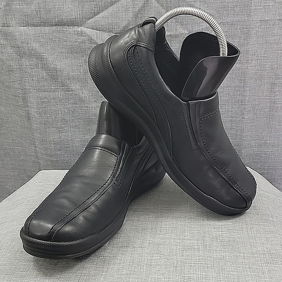 SAS Men's Cruise On Black leather slip-on loafers comfort shoes Men's SZ 11M